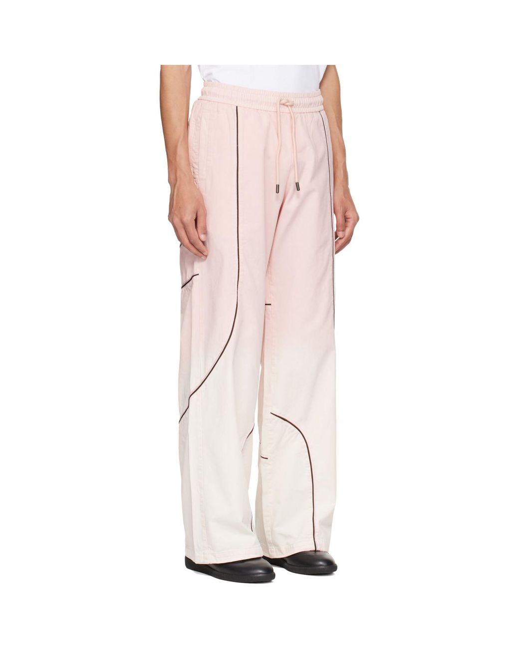 Off-White c/o Virgil Abloh Pink Garment Dye Slouchy Track Pants for men