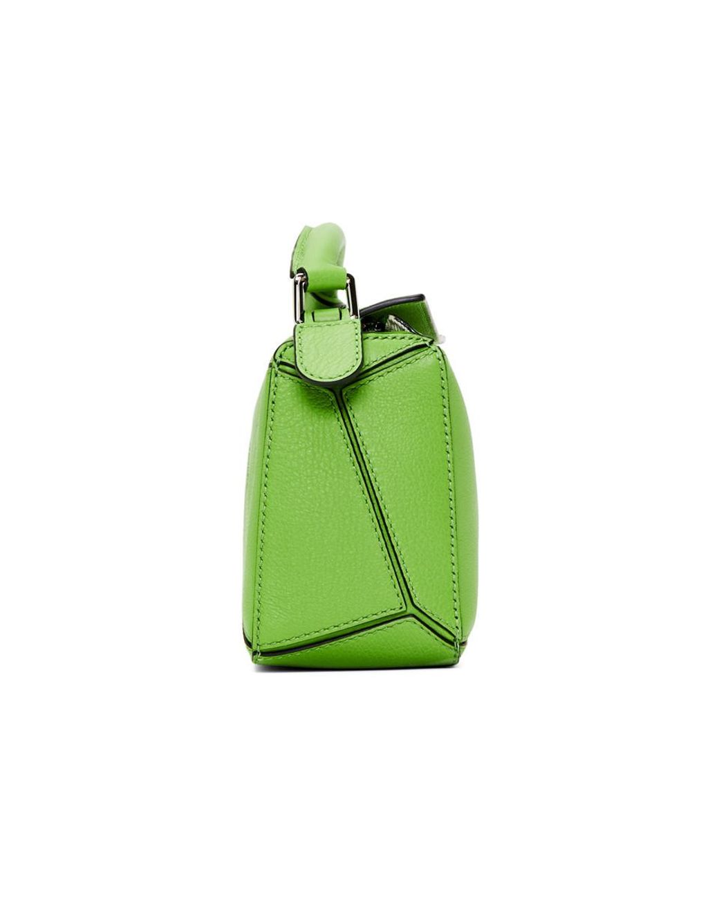 Loewe Green Mini Puzzle Bag | Lyst