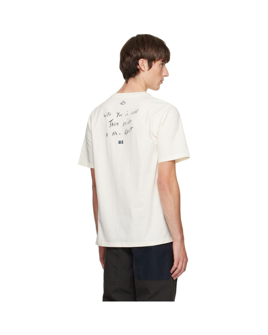 Wales Bonner White Off- Raga T-Shirt for men