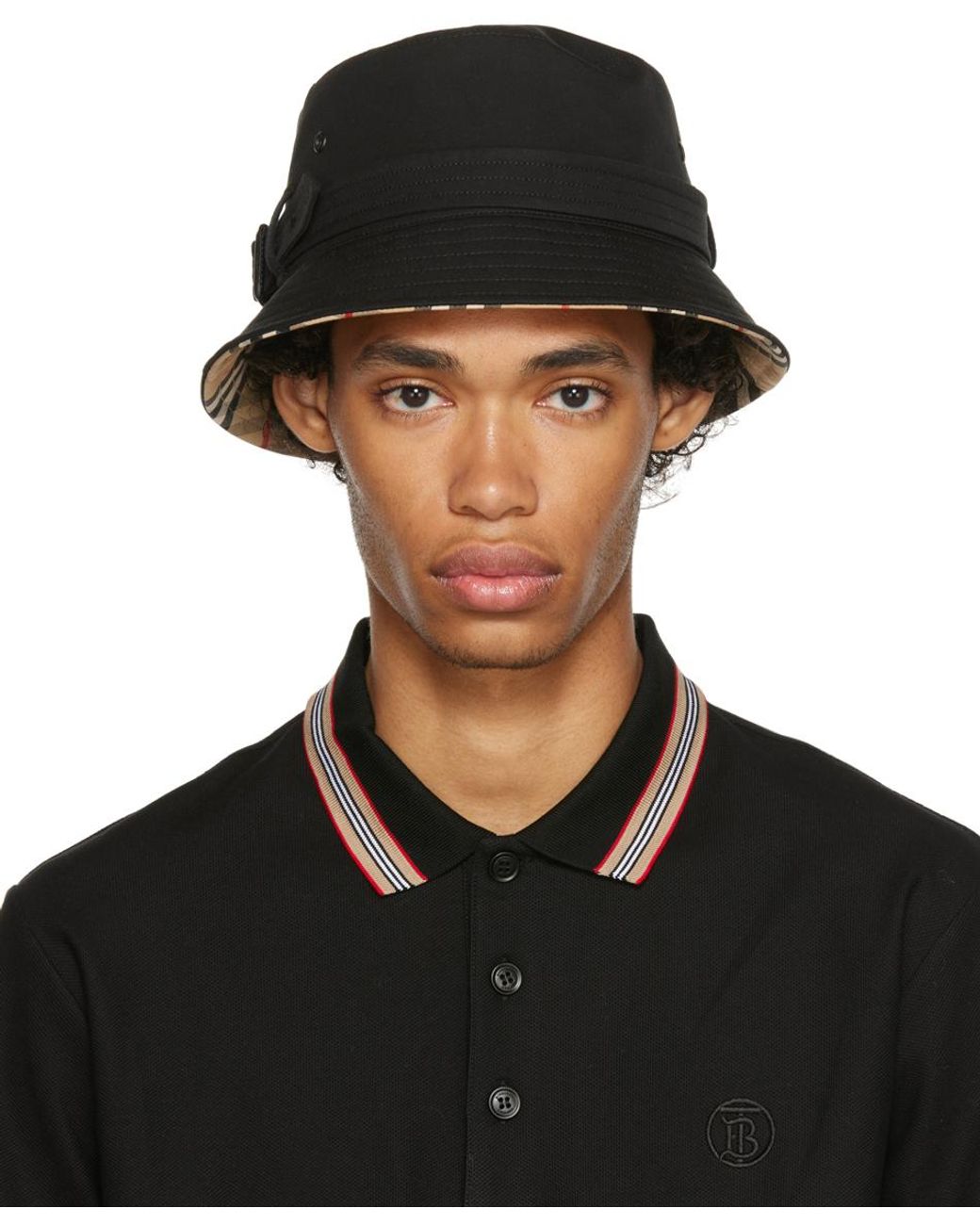 Burberry Cotton Heritage Hat in Black for Men | Lyst