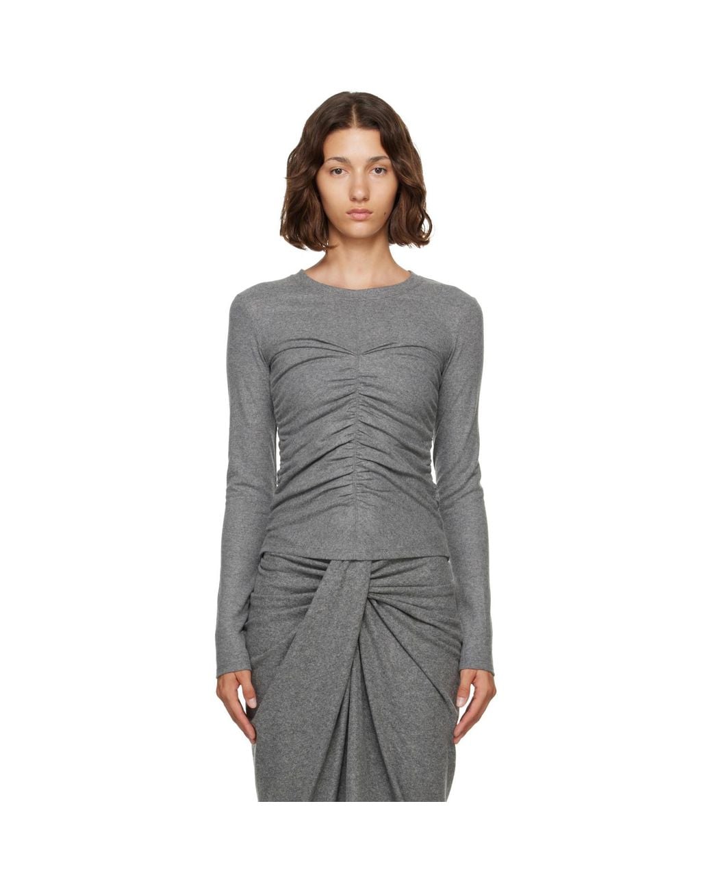 Isabel Marant Gray Delesa Top