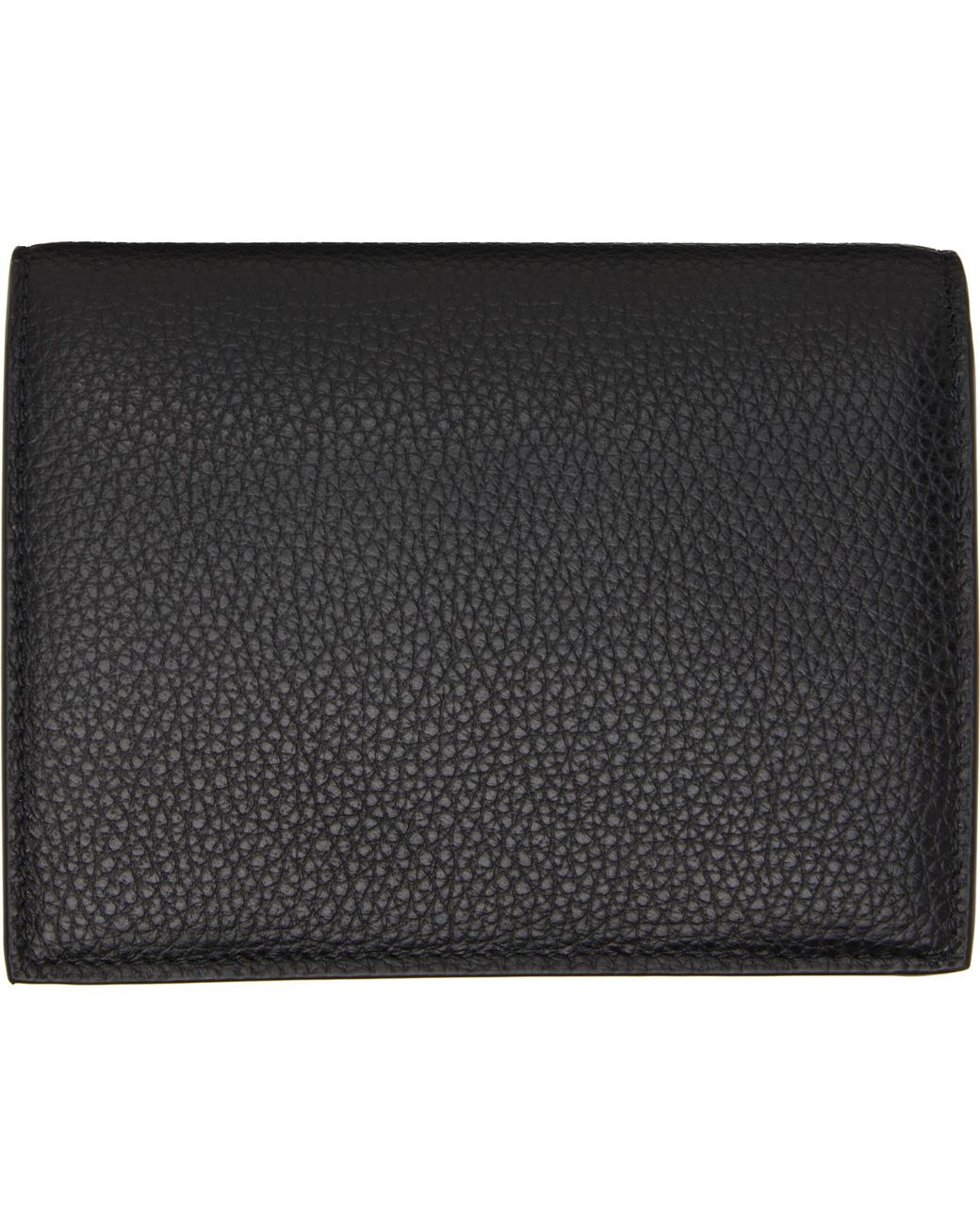 Marni Black Mending' Leather Bifold Wallet for men