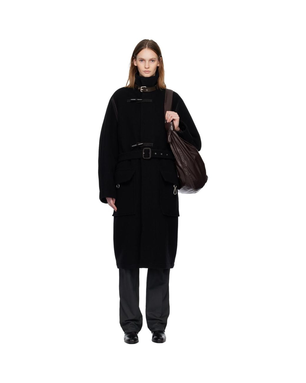Lemaire Black Duffle Coat