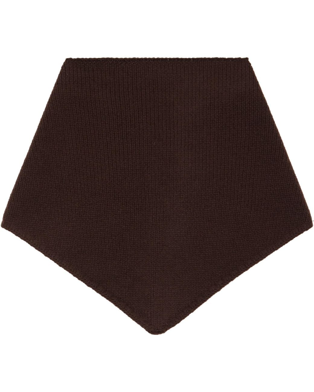 Yves Salomon Brown Bandana Scarf