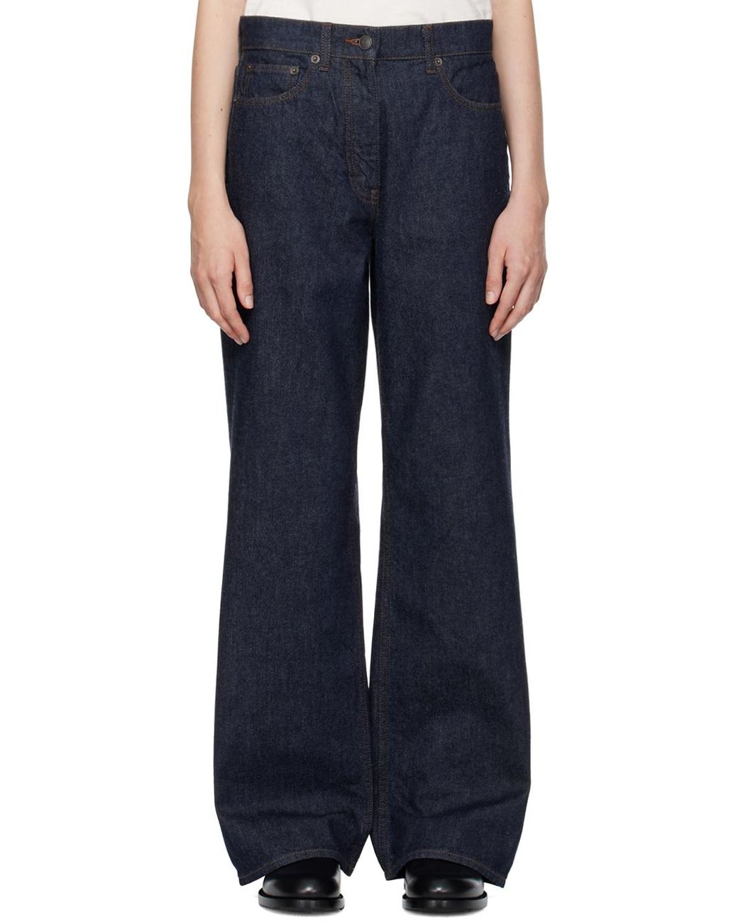 【関税込み】The Row インディゴ Borjis ジーンズ The Row Borjis Jeans | italist