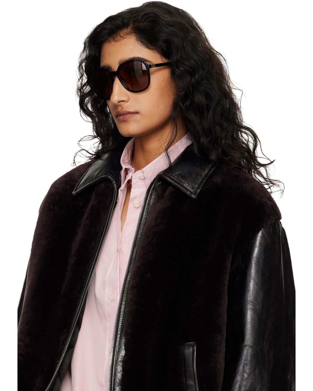 Miu Miu Black 'Miu Regard' Sunglasses