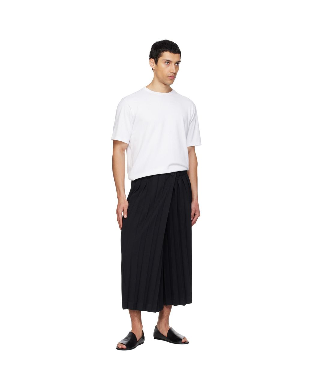 Homme Plissé Issey Miyake Black Edge Ensemble Trousers for men