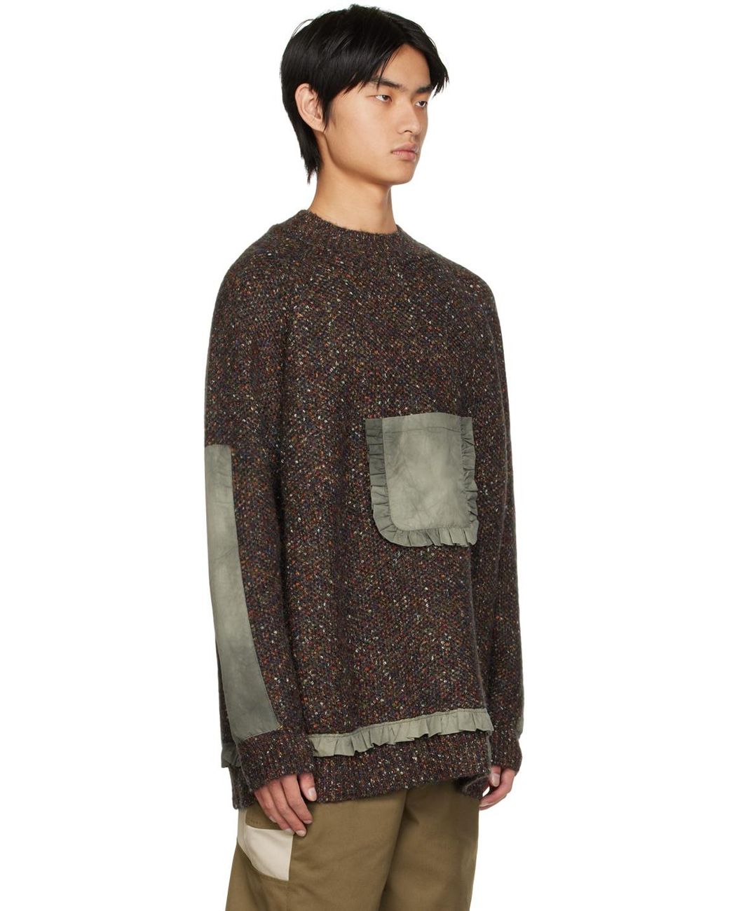 Pull beevoua gris A.A.Spectrum光谱 pour homme en coloris Black