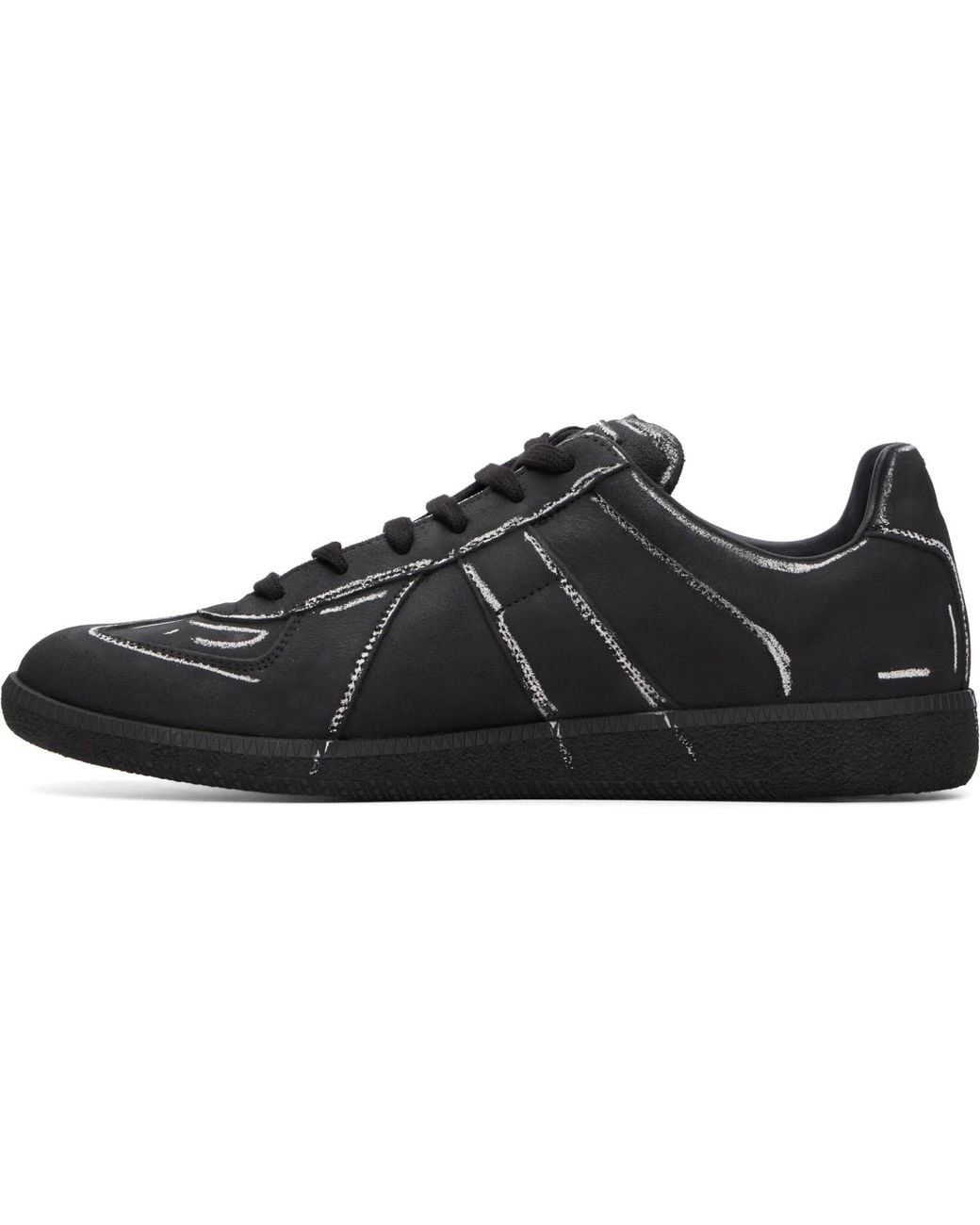 Maison Margiela Black Chalkboard Replica Sneakers for men