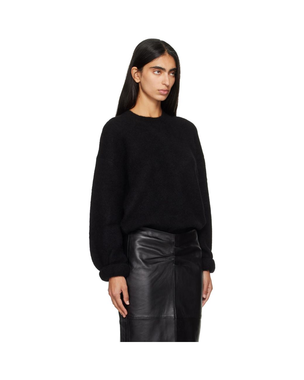 Isabel Marant Black Stacy Crewneck Sweater