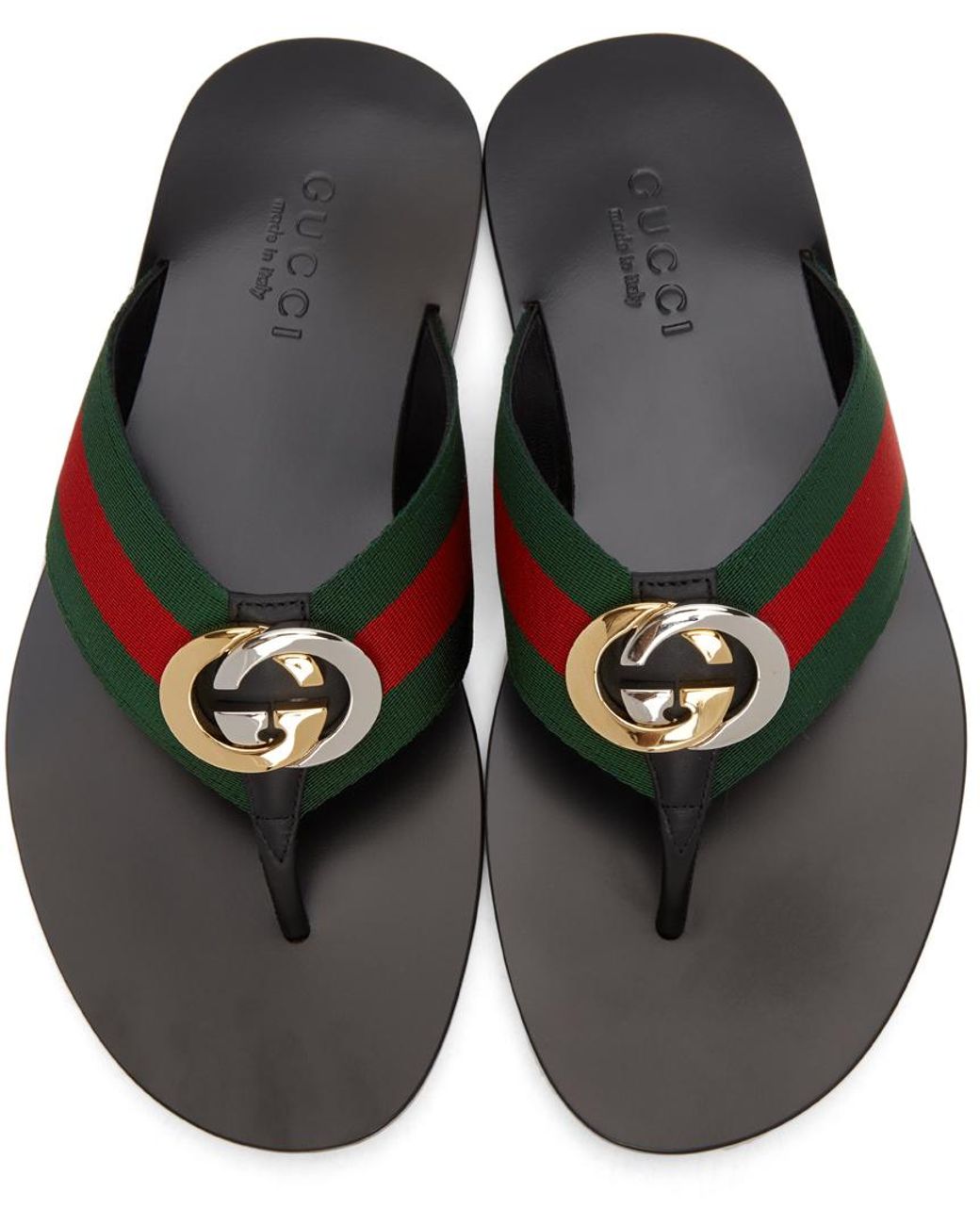 Gucci Kika Thong Sandals in Black for Men | Lyst