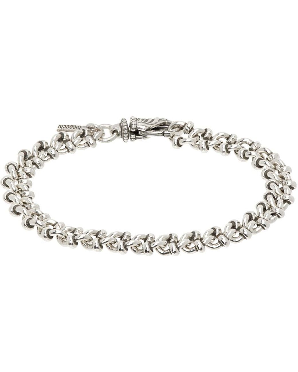 ブレスレット EMANUELE BICOCCHI ESSENTIAL KNOTS BRACELET Gold Plated Silver Knot Chain Bracelet | EMANUELE BICOCCHI