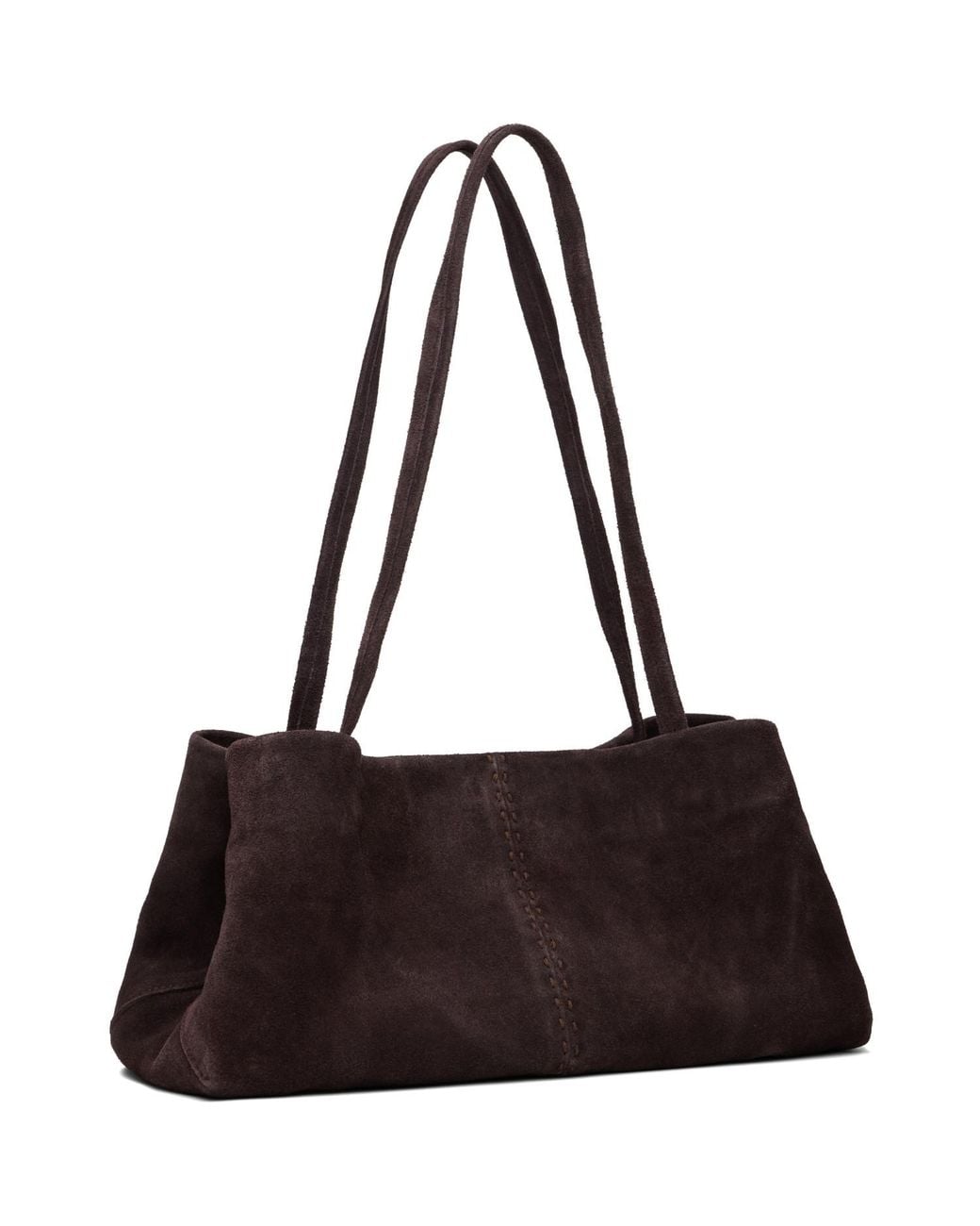 St. Agni Black Suede Origami Bag