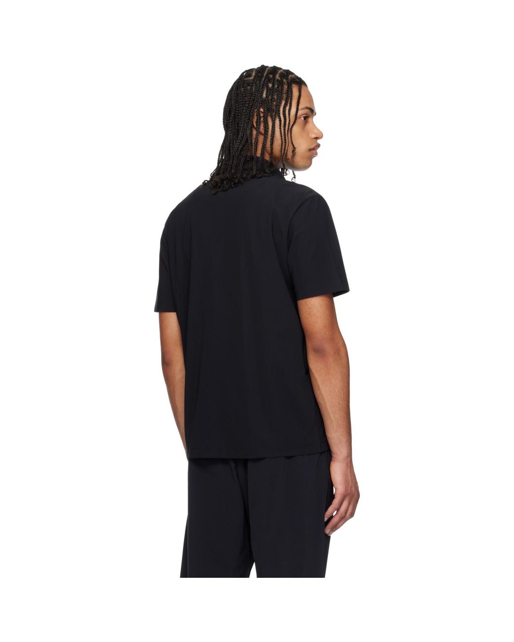 Moncler Black Logo Patch Polo for men