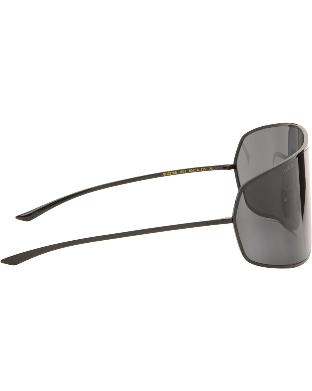 Gucci Gray Mask Frame Sunglasses for men