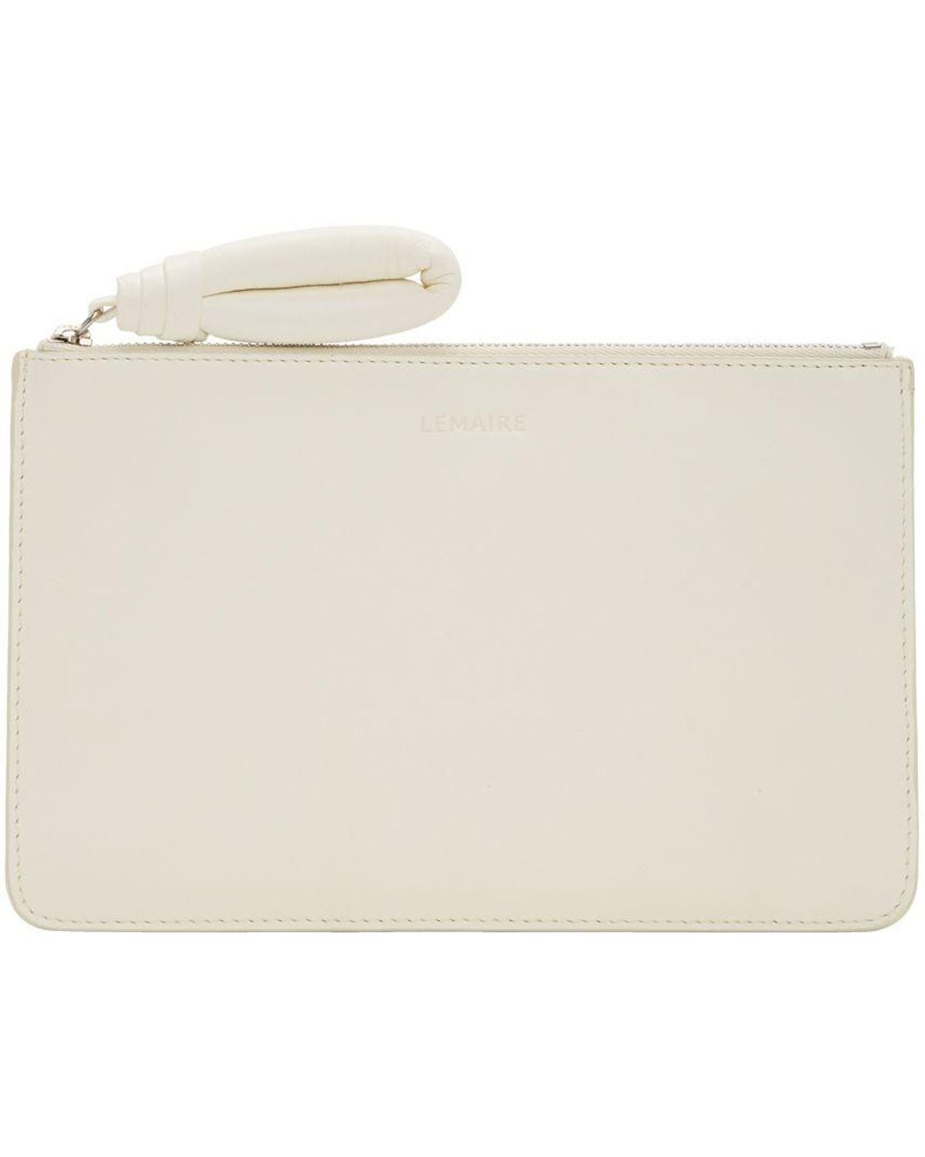 Lemaire White A5 Pouch in Black | Lyst