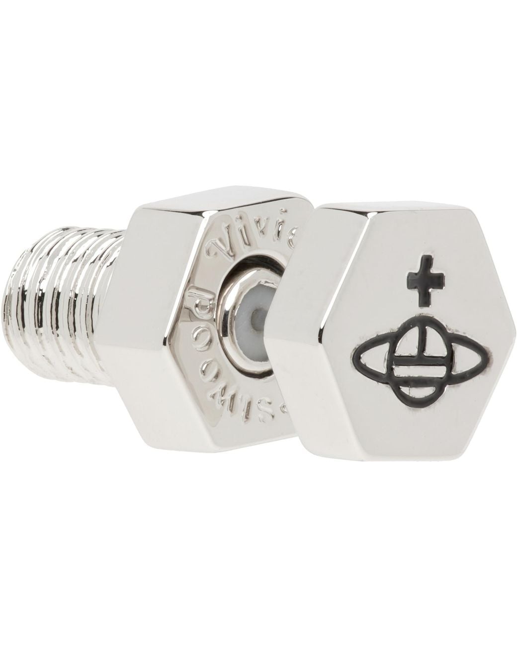 Vivienne Westwood Metallic Adel Single Stud Earring for men