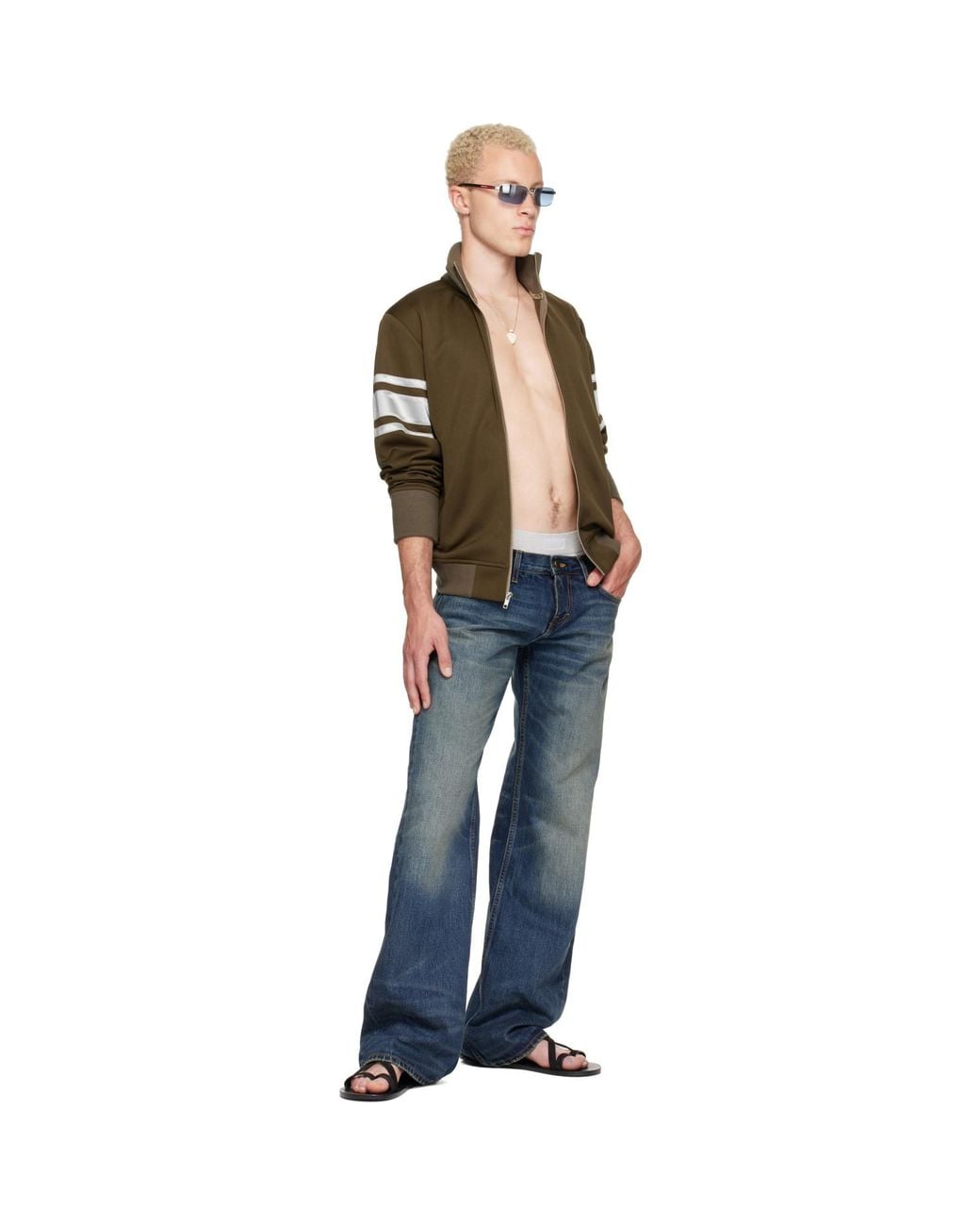 Raimundo Langlois Blue Bootcut Jeans for men