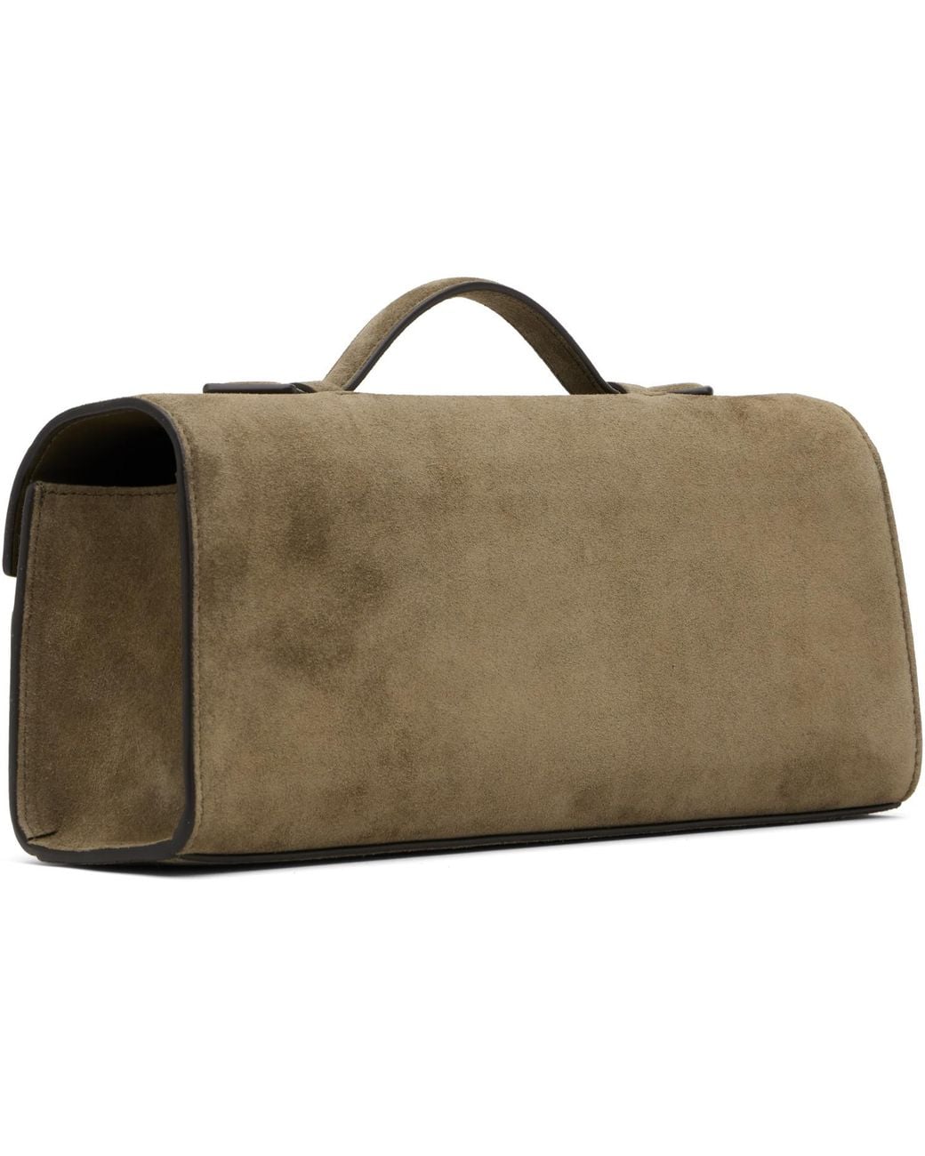 SAVETTE Black Taupe Slim Symmetry Pochette Bag