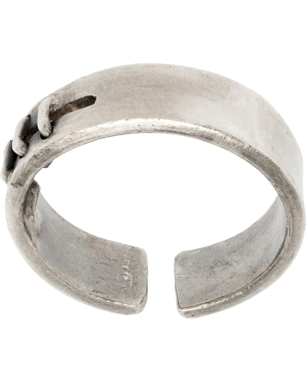 Title Of Work White Suture Ring for men