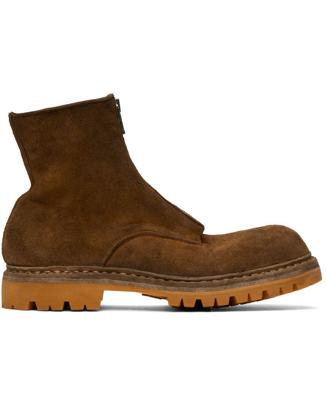 Undercover Tan Nonnative & Guidi Edition Center Zip Boots in Undercover Tan Nonnative & Guidi Edition Center Zip Boots in