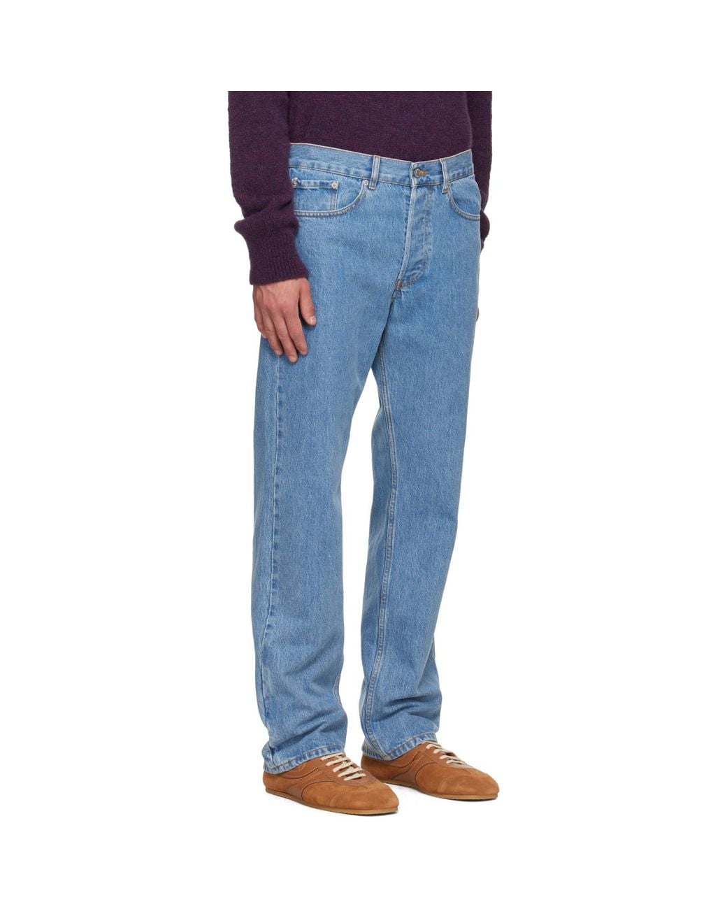 Dries Van Noten Blue Straight Jeans for men