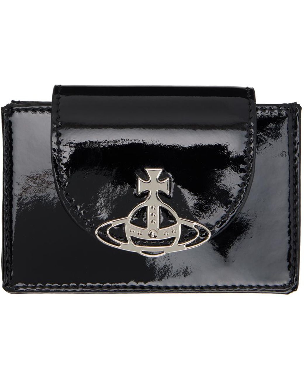 Vivienne Westwood Black Flap Card Holder for Men | Lyst Canada