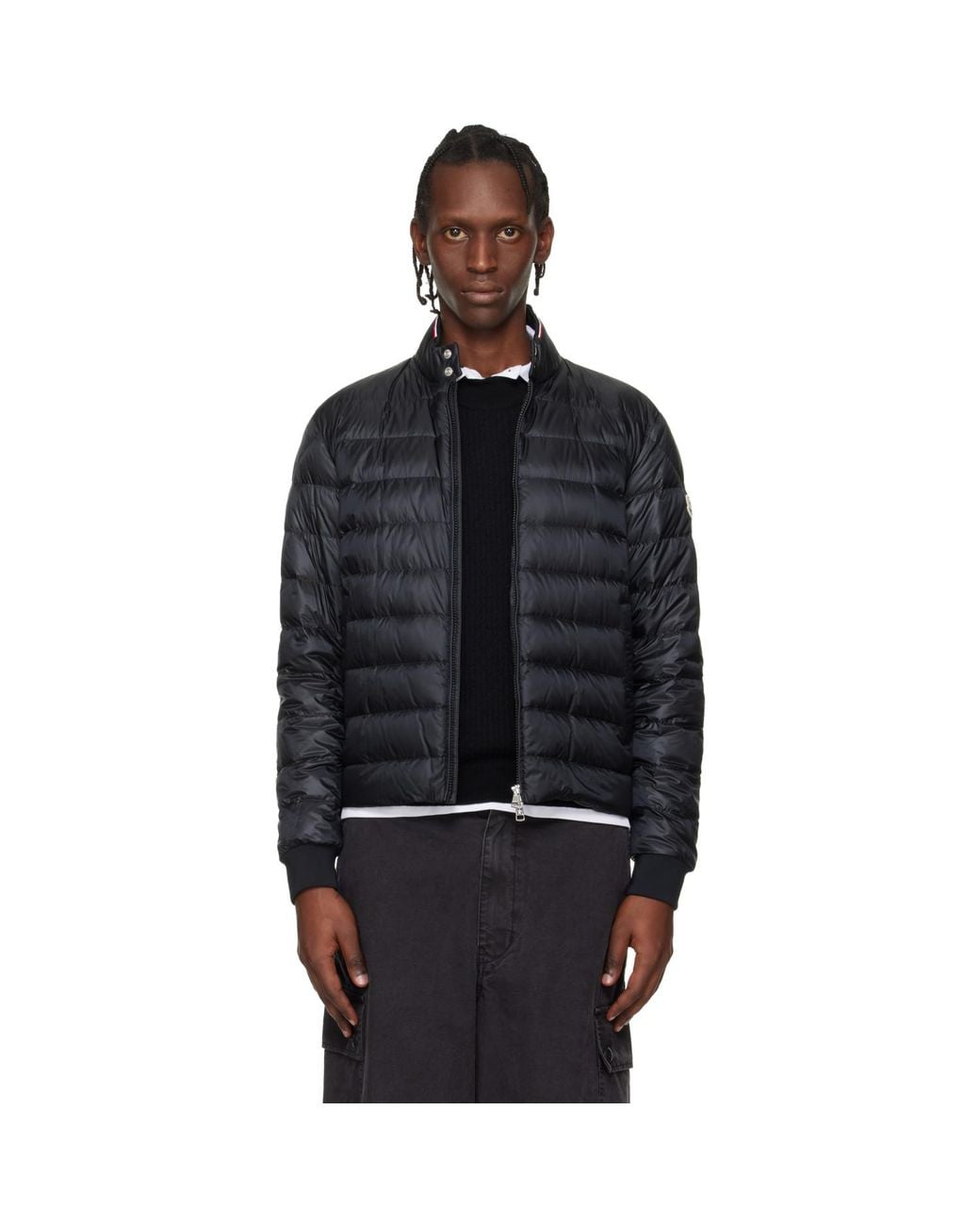 Moncler Black Rigel Short Down Jacket for men
