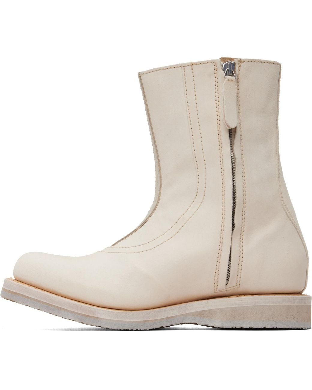 Our Legacy Natural Off- Moto Boots for men