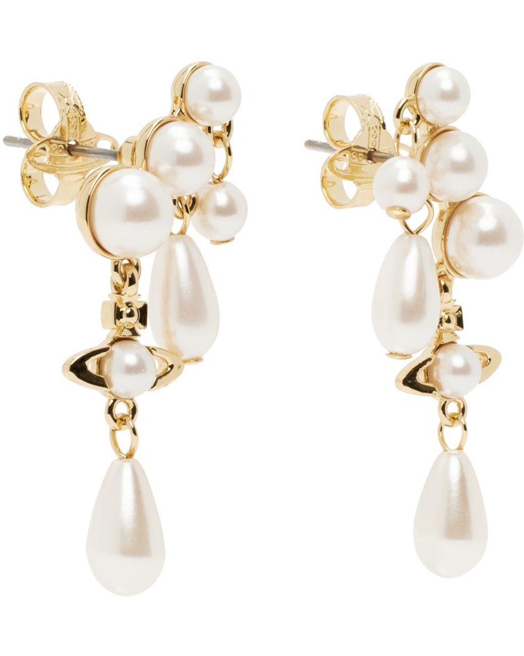♡Vivienne Westwood♡関税・送料込 Marybeth ピアス Vivienne Westwood Marybeth Drop Earrings | Silver | FARFETCH