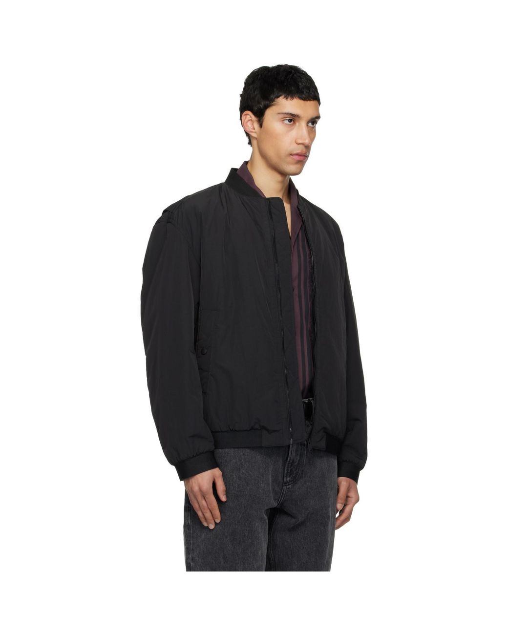 Boss Black Water-Repellent Bomber Jacket for men