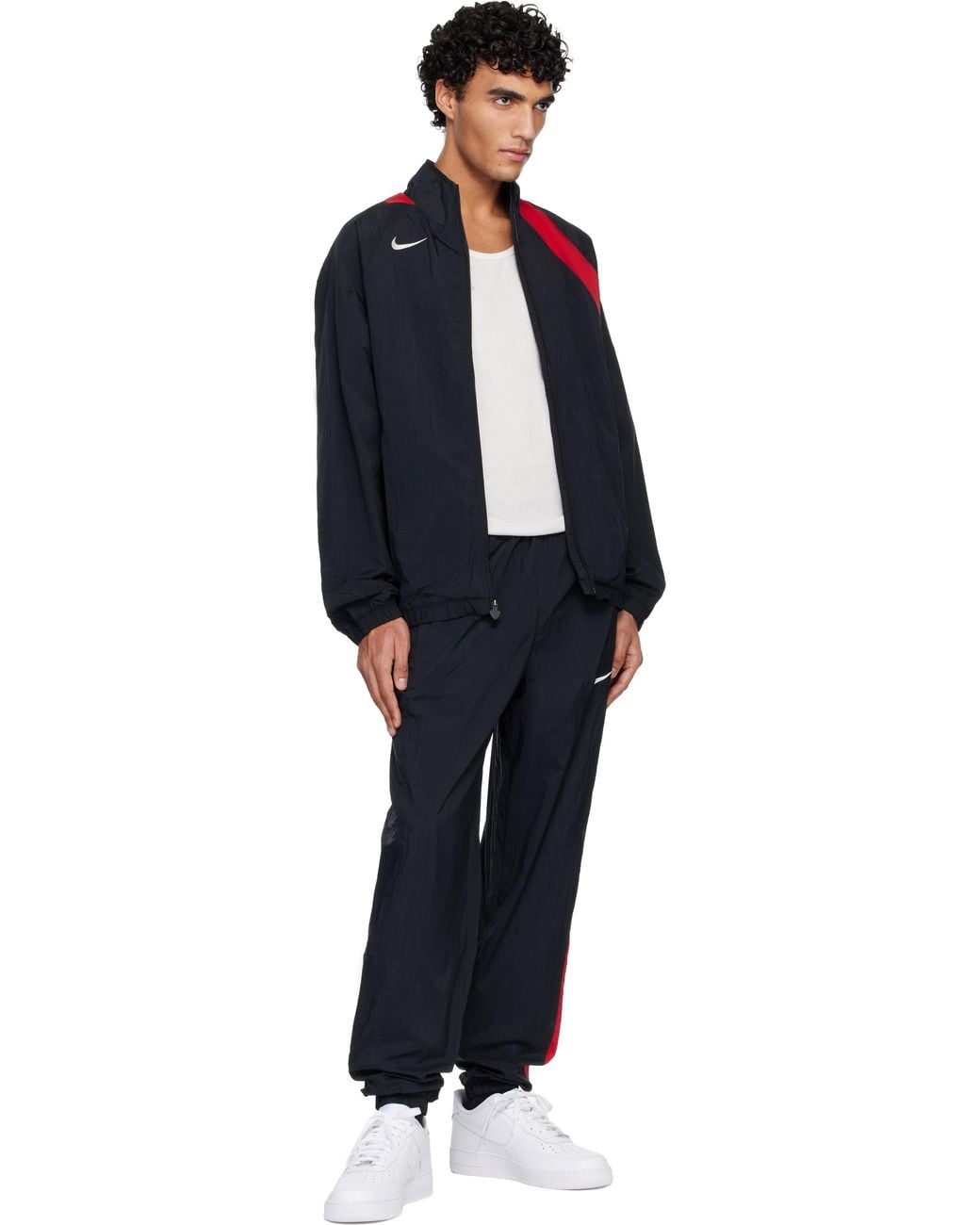 Nike Black Air Force 1 '07 Sneakers for men