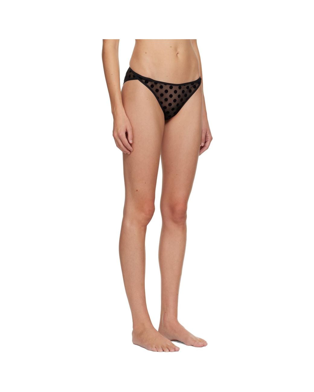 Fruity Booty Black Polka Flock Briefs