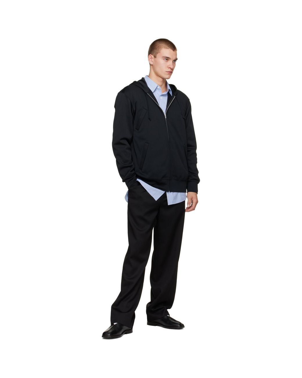Comme des Garçons Black Four Pocket Hoodie for men