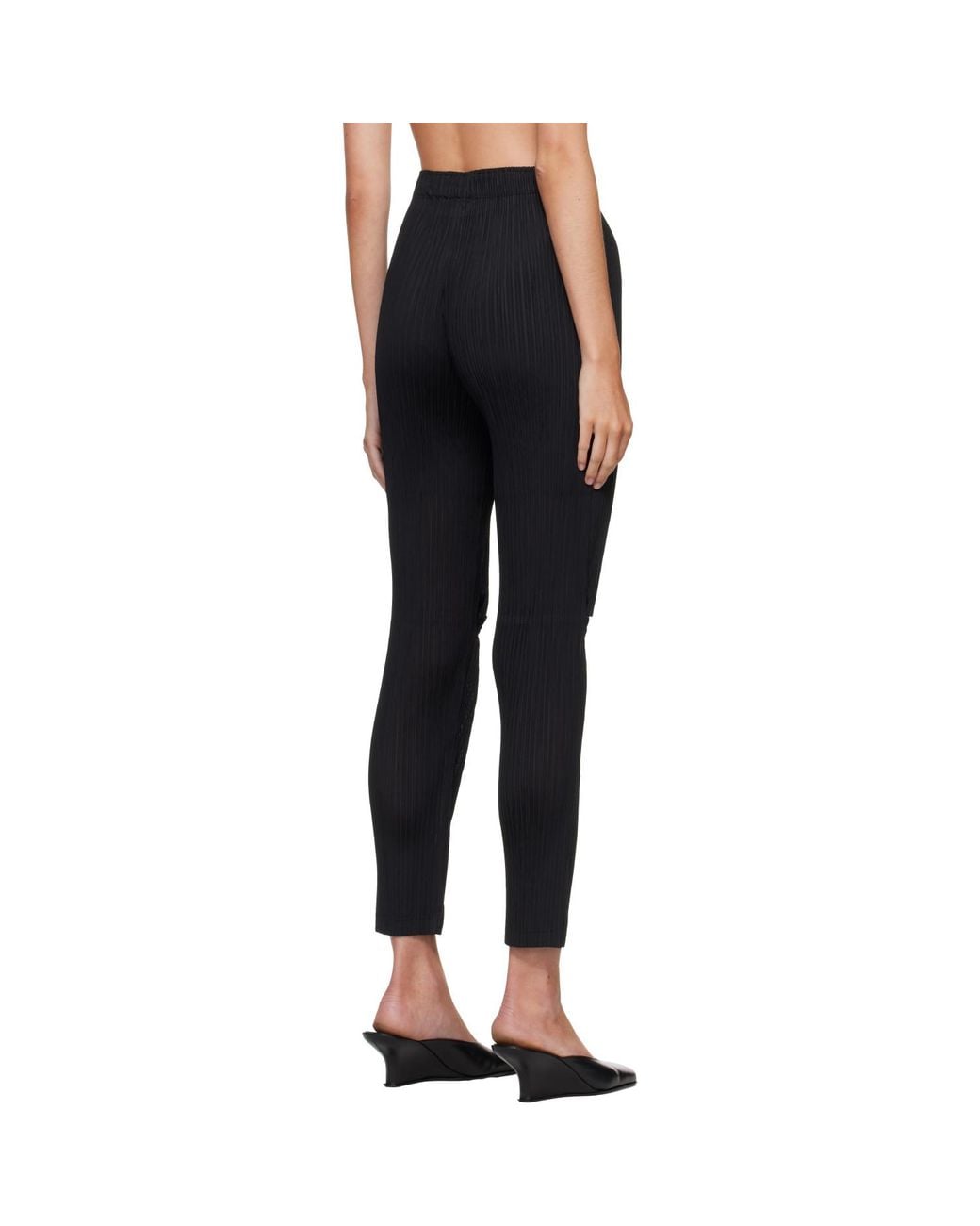 Issey Miyake Blue Sheer Split Pleats Trousers