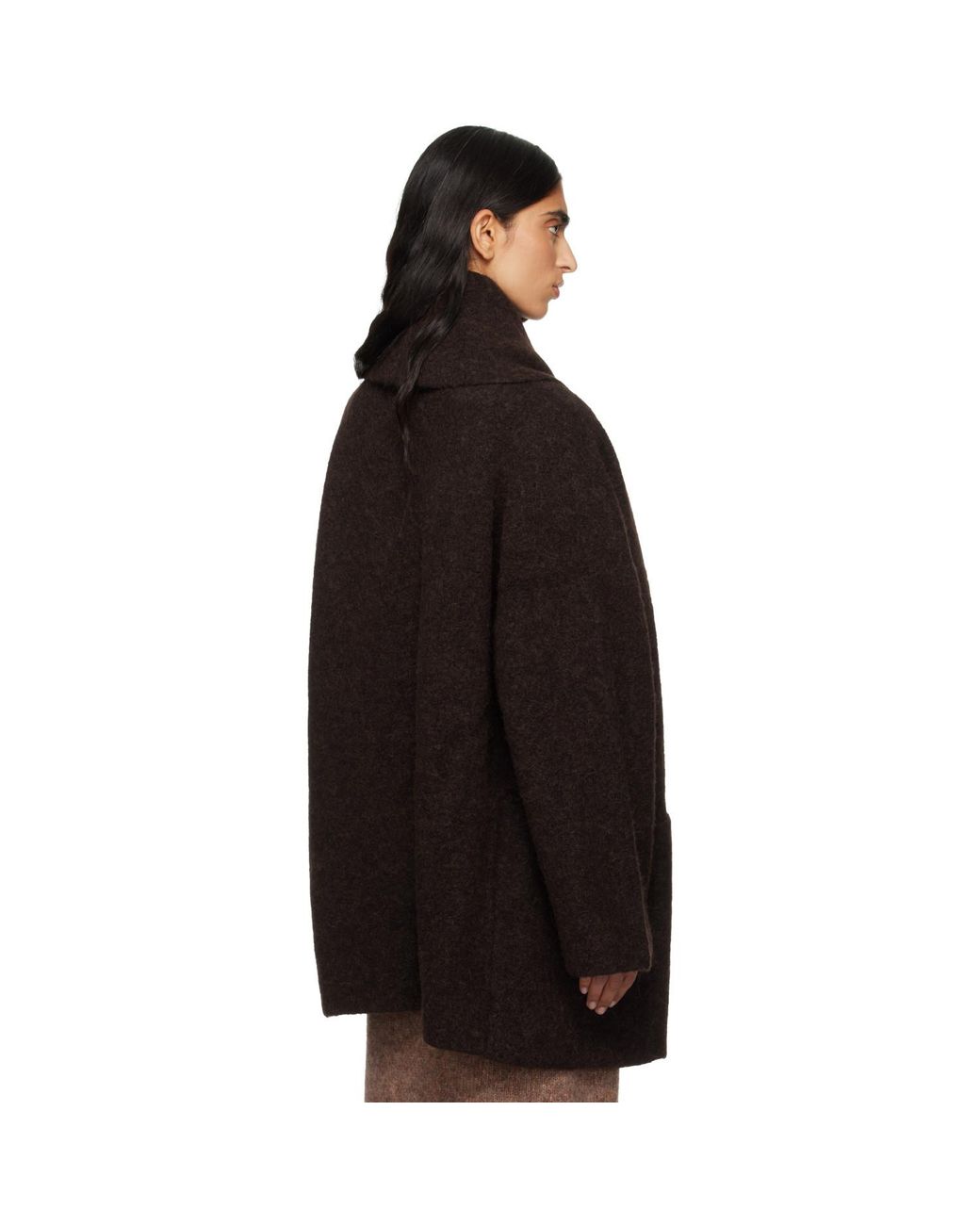 Lauren Manoogian Black Double Face Coat
