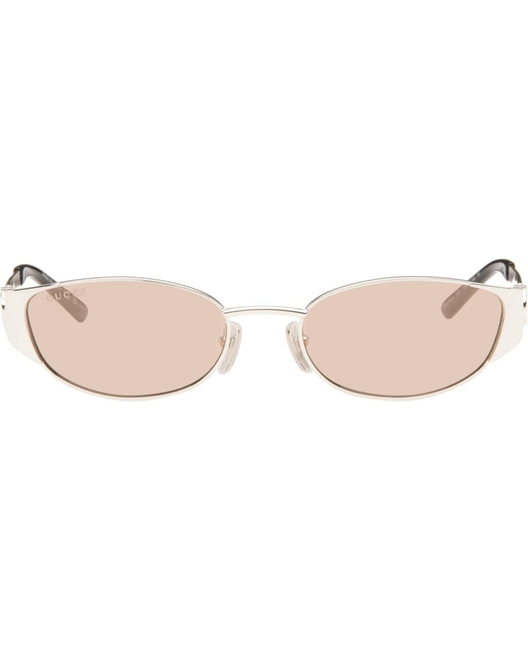 Gucci Pink Oval-Frame Sunglasses for men