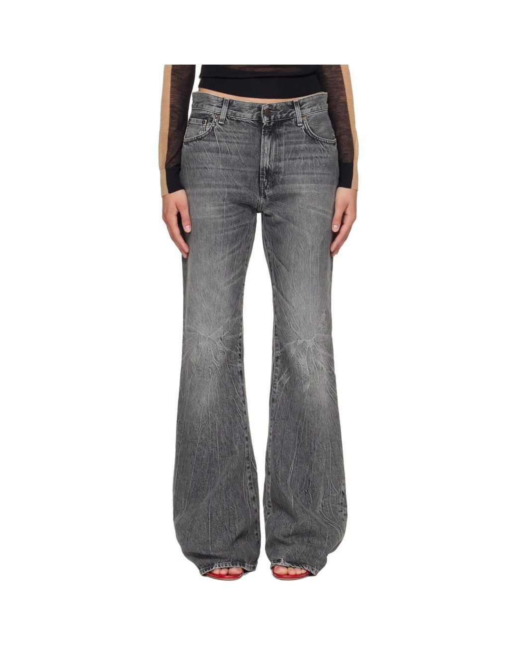 Acne Gray 2025F Fitted Jeans