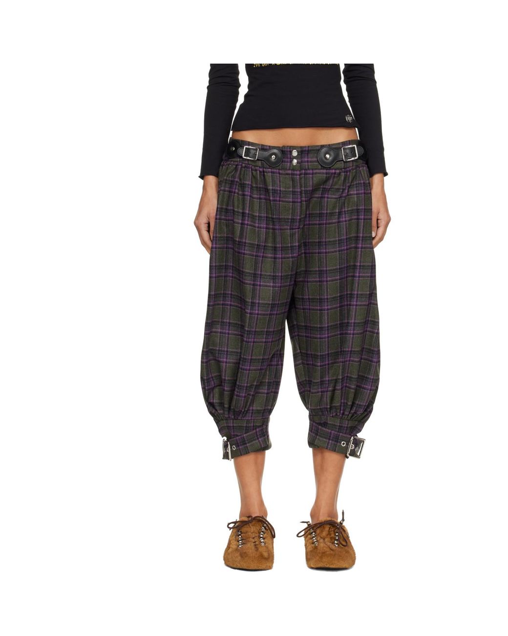 Chopova Lowena Black Plus Fours Knickerbocker Trousers