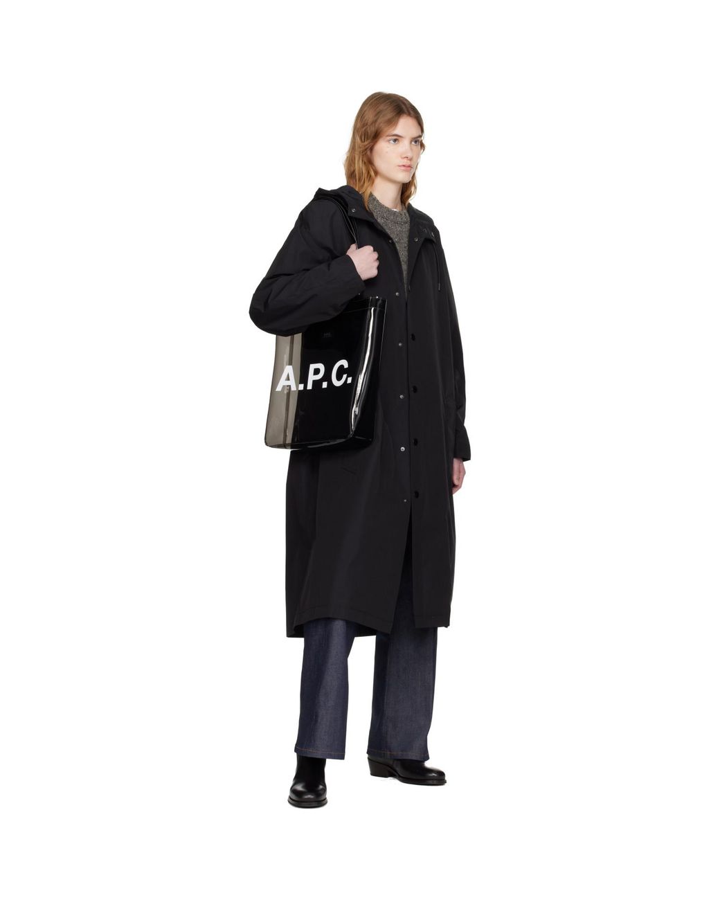 A.P.C. Black Lou Tote for men
