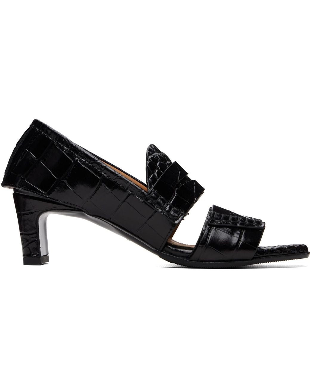Our Legacy Black Court Heeled Sandals