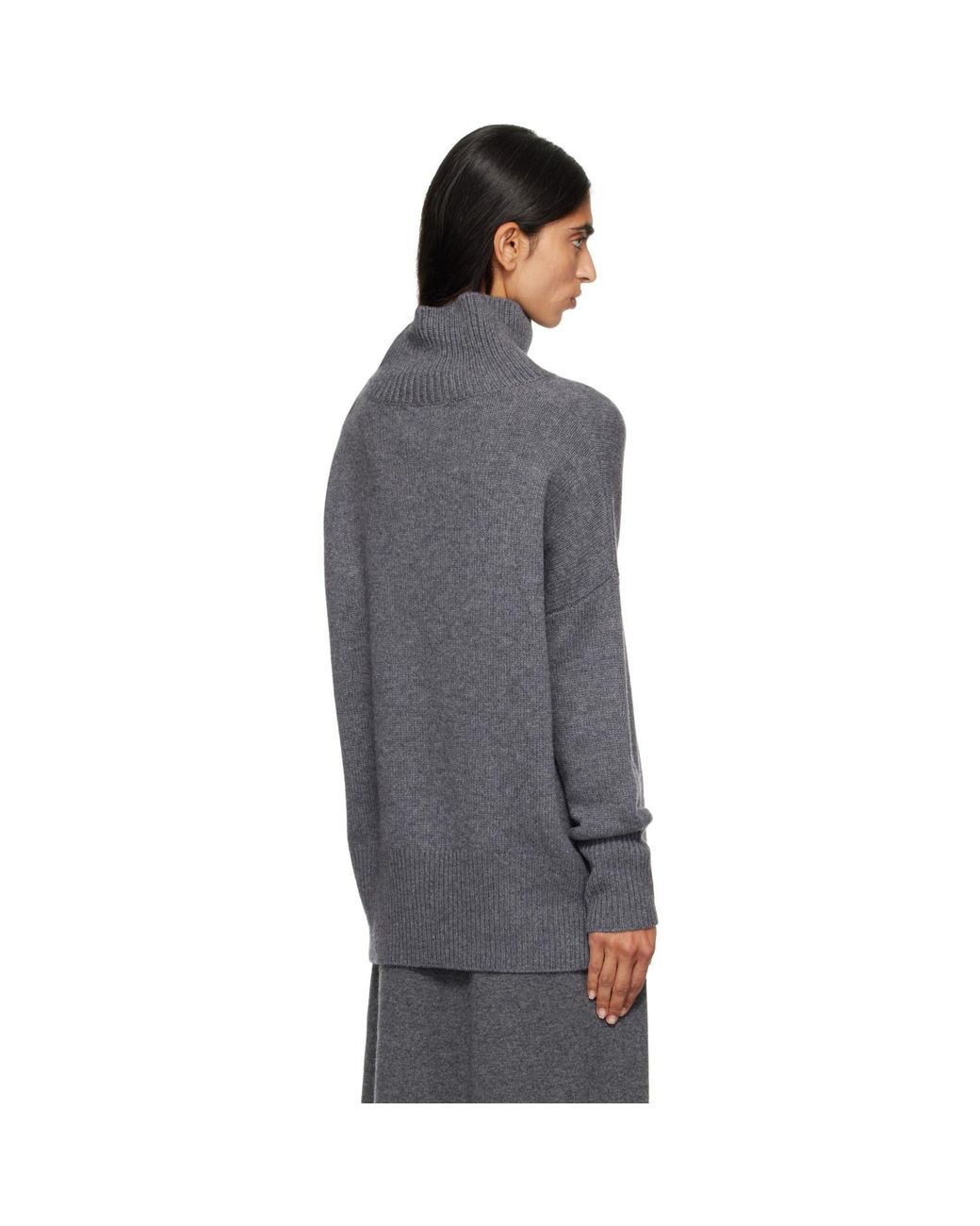 Lisa Yang Gray Heidi Turtleneck