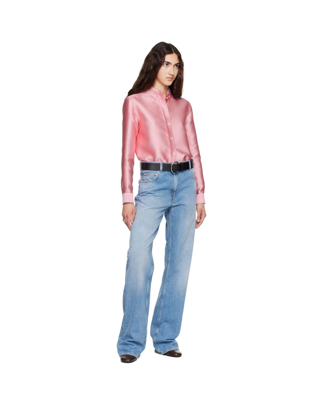 Calvin Klein Red Sophie Button-Down Shirt