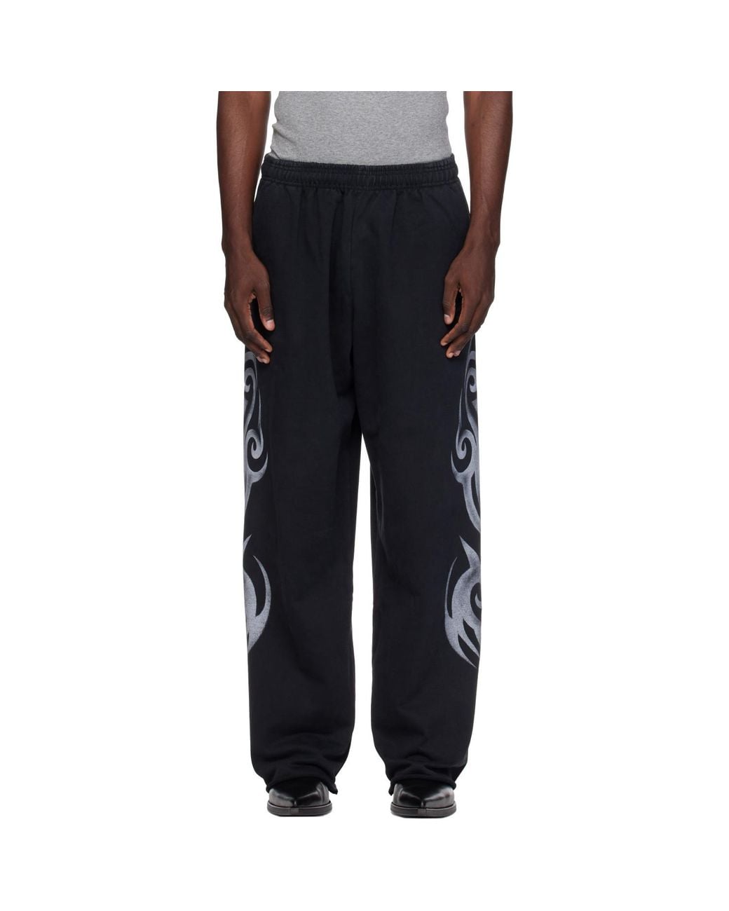 Vetements Black Graffiti Sweatpants for men