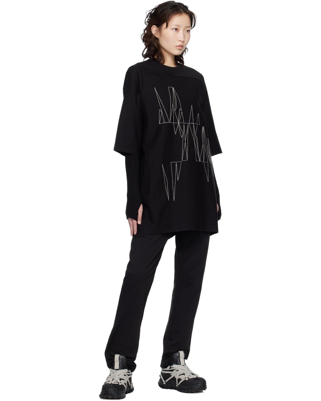 Rick Owens Black Moncler + Jogger Sweatpants