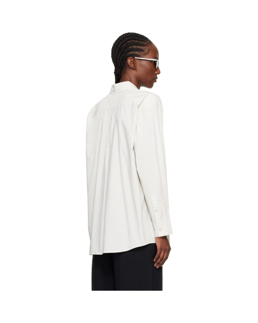 Totême White Off- Classic Tumbled Shirt