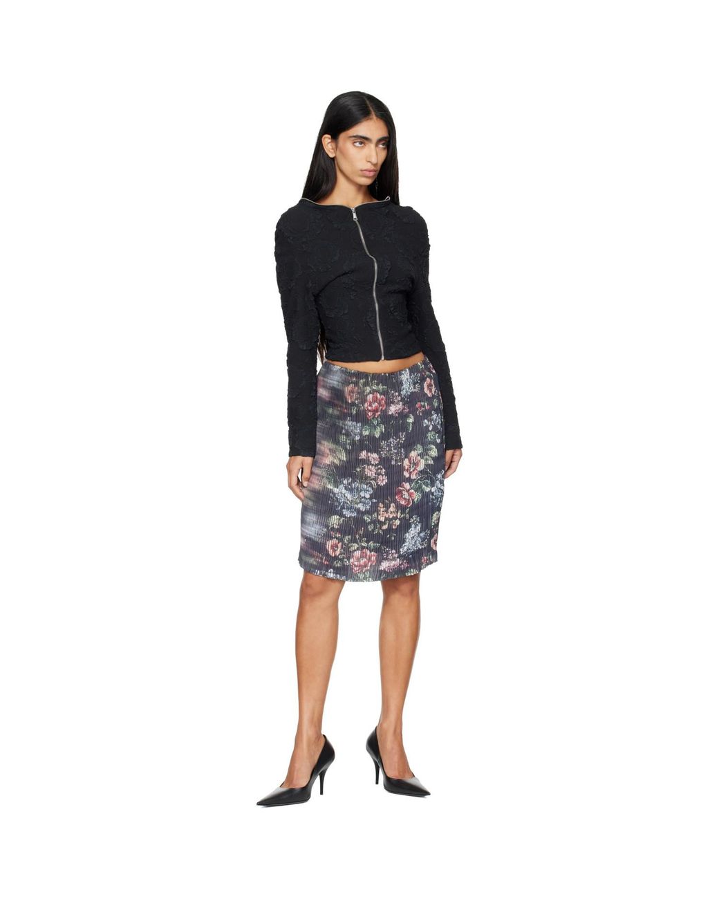 Petra Fargerstrom Black Jacquard Cardigan