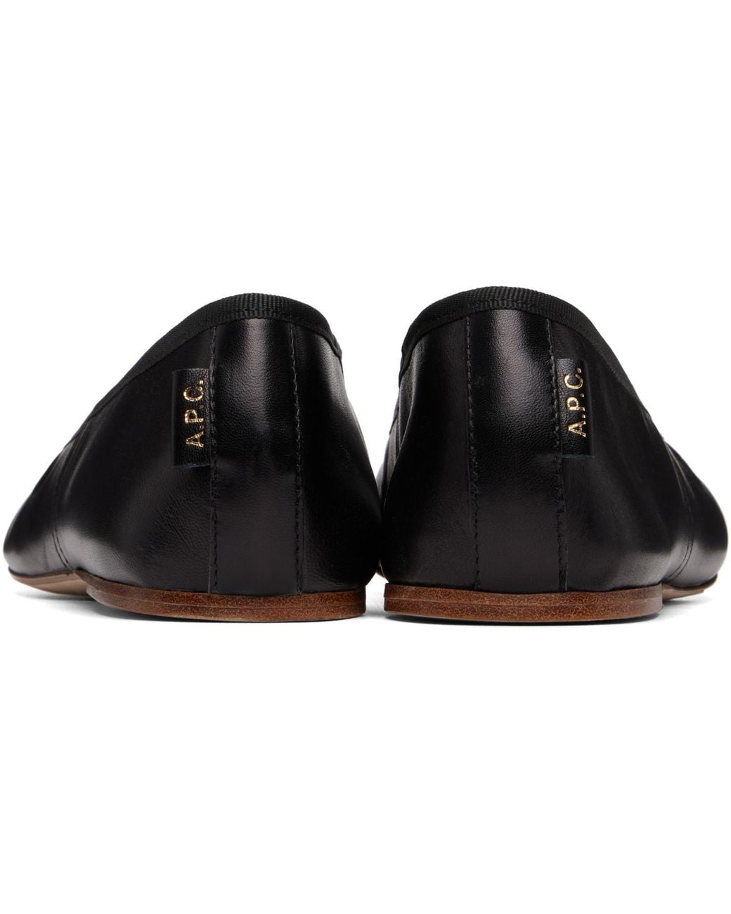 A.P.C. Black Swan Ballerina Flats