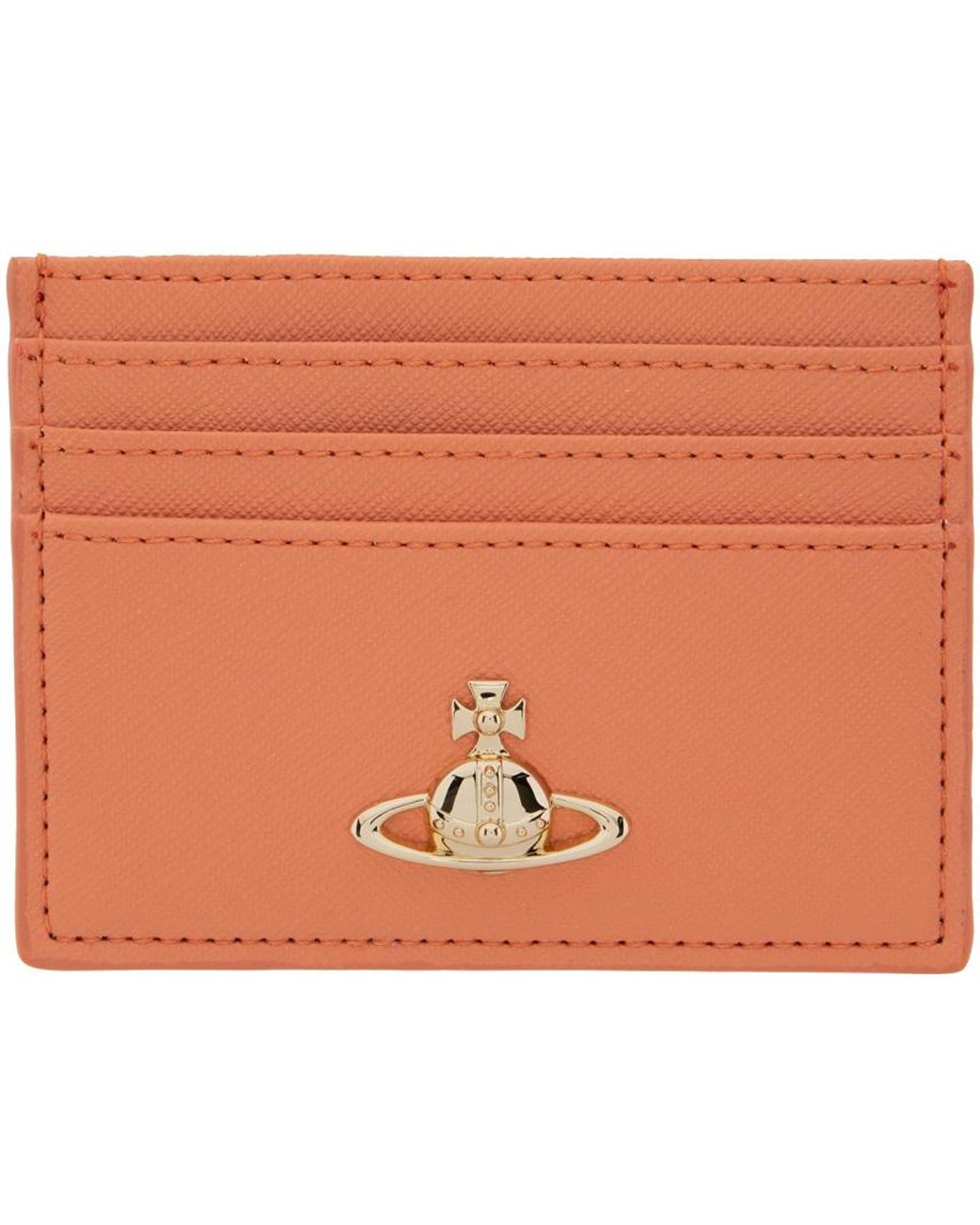 Vivienne Westwood Saffiano Card Holder in Black Lyst