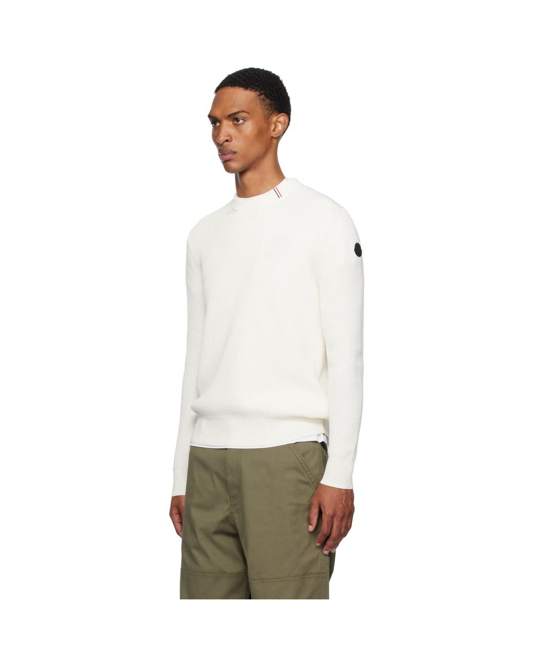 Moncler Multicolor Off- Crew Neck Sweater for men